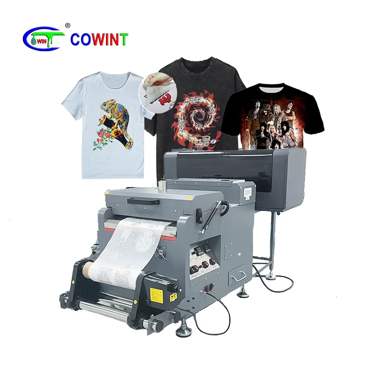 Cowint A3 digital screen tshirt label printing machine roll sticker printer t-shirt roller heat transfer machine textile