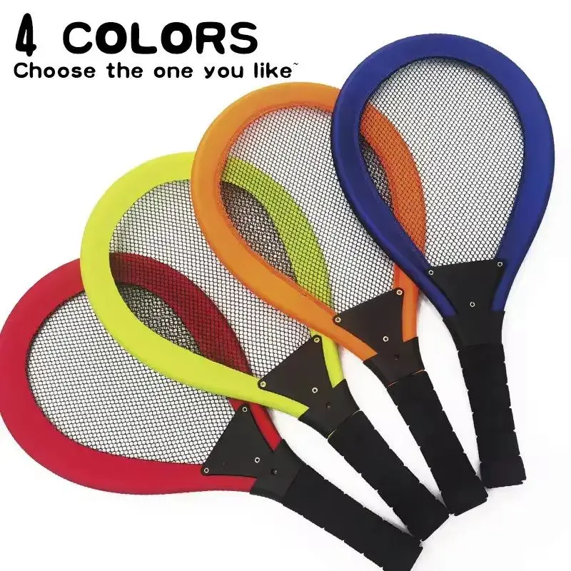 Factory outlet high Quality Outdoor Fiberglass Paddle & Badminton Racket Set for Kids Beach Racquet Sports