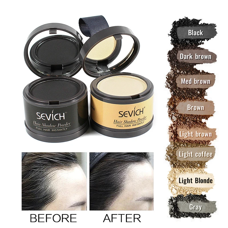 Sevich Professional Hair Loss Concealer Powder Hair Building Fibers Waterproof Hairline Shadow Powder
