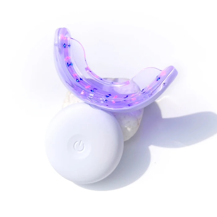 Best quality rechargeable home 32pcs blue and red led whiten tooth accelerator teeth whitening light