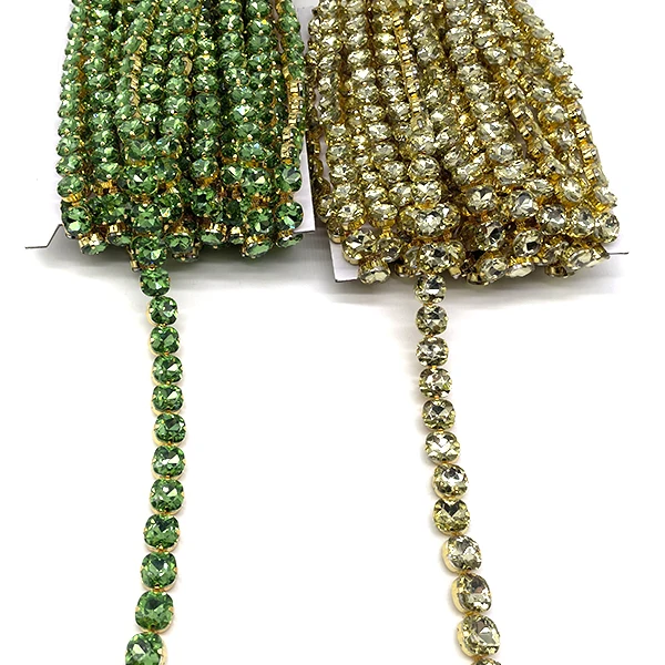 Customized Handmade Luxury Sewing on iridescent Diamond Purple Fuchsia AB Rhinestone Trimming for carnival garment accessories