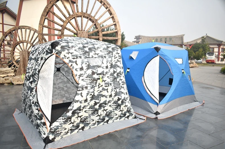 Pop Up наружный кубика льда палатки для зимней рыбалки тепловой изоляцией сауна рыболовная палатка