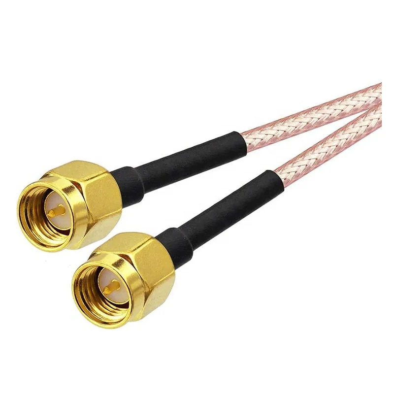 SMA Female Bulkhead Mount to Dual SMA Male Connector Coaxial Cable with RG316 15cm for 4G LTE,Wireless Router