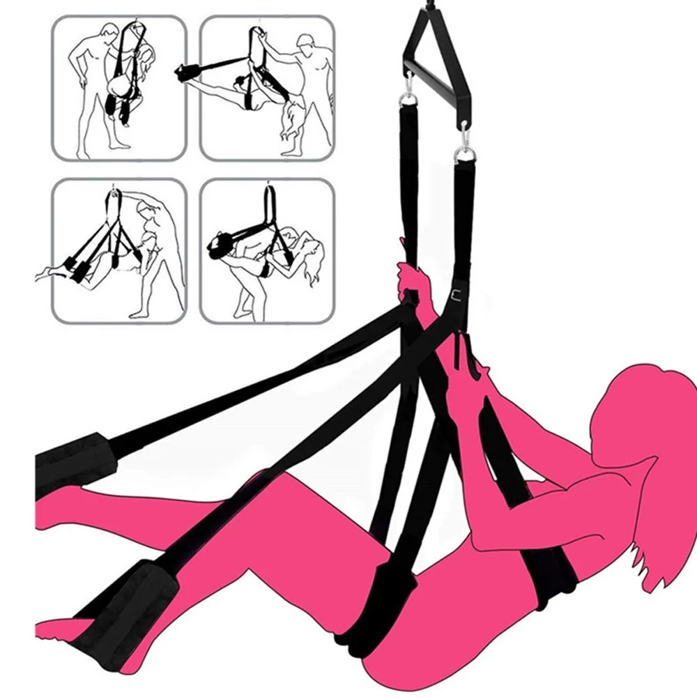 Sex Swing Belt Sexy Slave Bondage Kit For With Ajustable Straps 360 Degrees Spinning Sex Swing Toys Sling