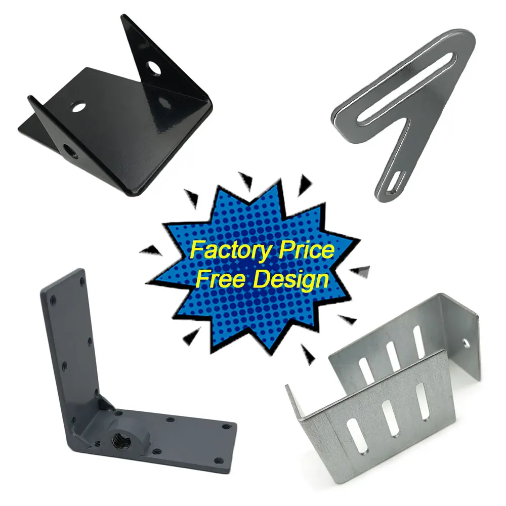 Customized Round Corner End 90 Degree Metal Wrought Iron Angle Bracket for Furniture Bed Wood Bar Connecting