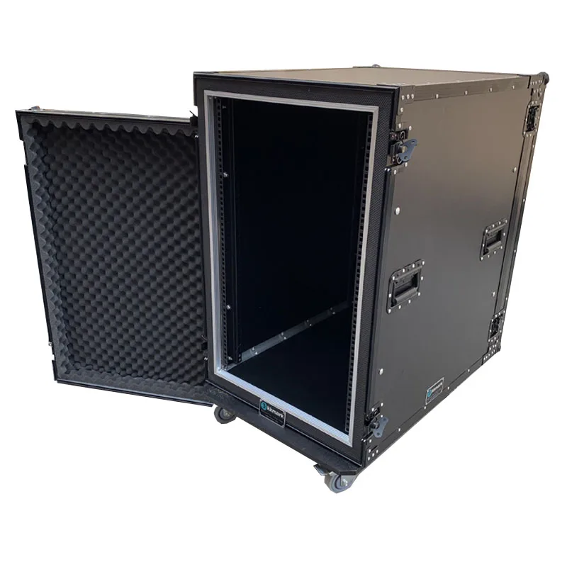 10U 12U 14U 16U 20U DJ Furniture Aluminum Amp rack shock mount flight case for event