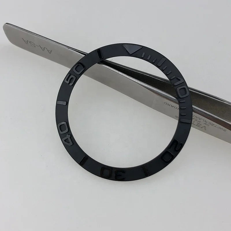SKX007 38 мм наклон новый высококачественный матовый с номером тиснения Yachtmaster керамическая вставка