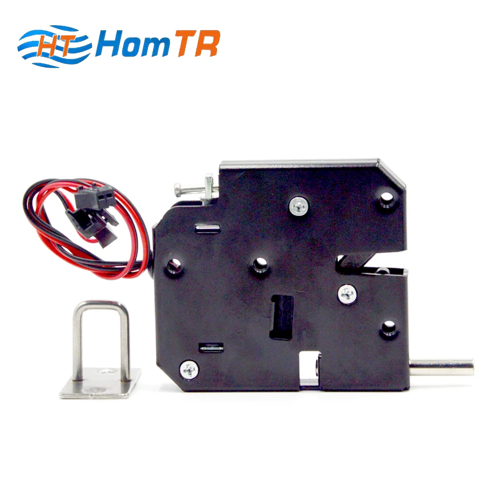 HomTR Electronic Magnetic Lock 12vdc Solenoid Latch Spring Safe Lock for Gym Locker Door