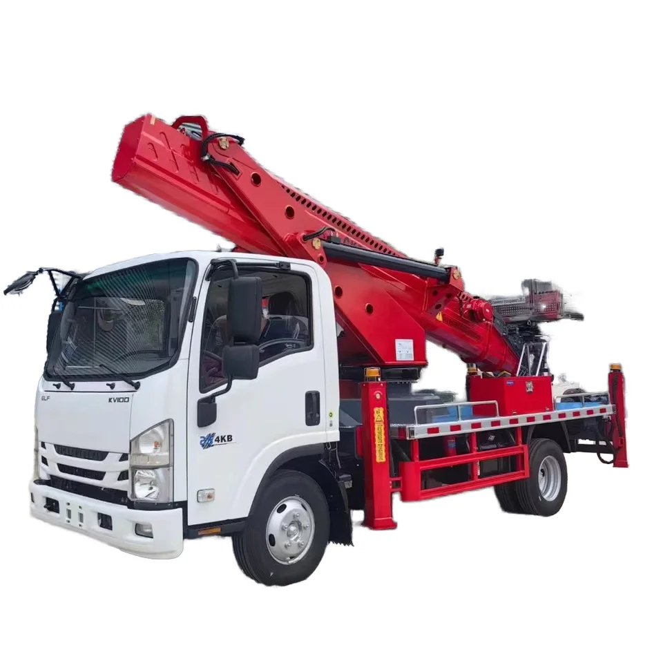 The factory sells new and used Isuzu 30m Aerial Manlift Work Platform Truck diesel Aerial truck
