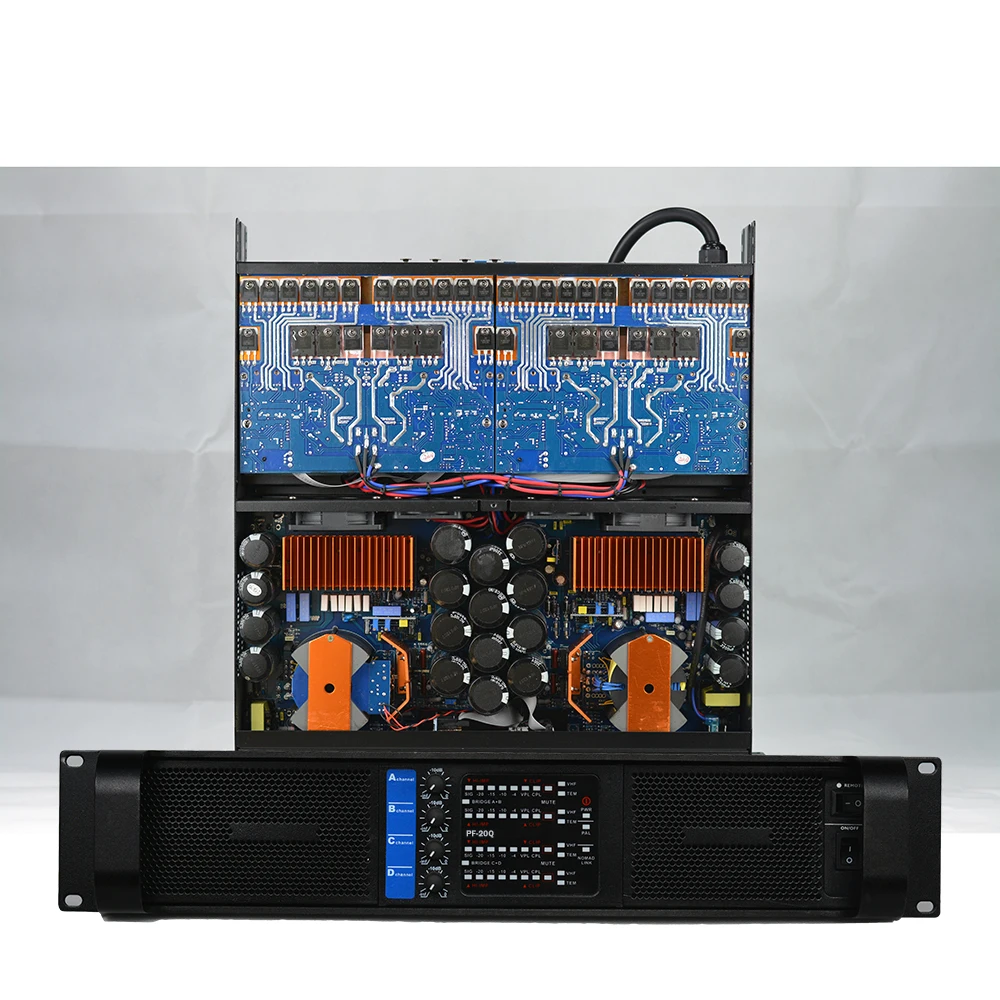 FP20000Q 4 CH * 2200W 8ohm недорогой портативный профессиональный усилитель мощности