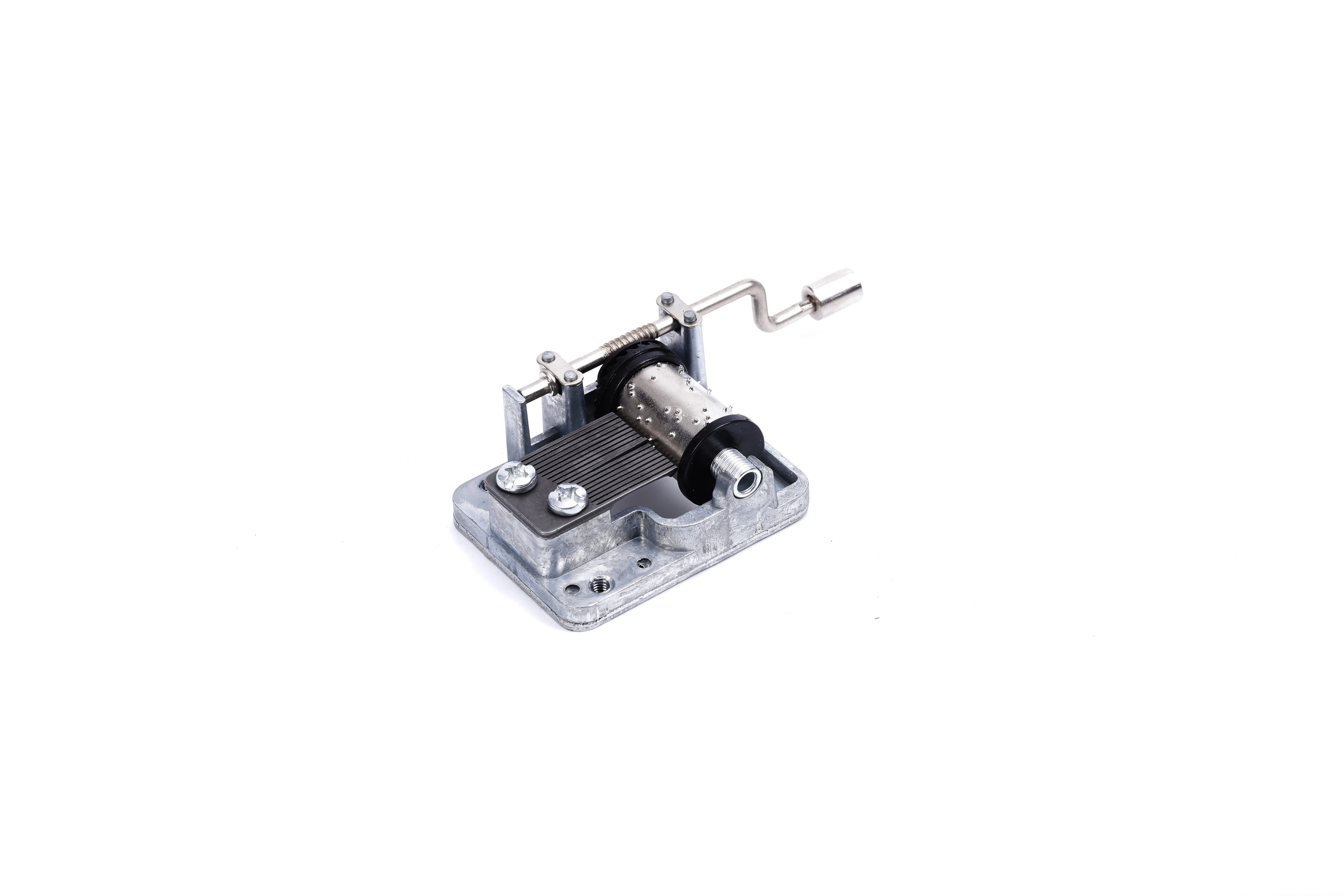 wholesale hand crank musical movement with Metal Handle for DIY music box 18 note hand crank music mechanism