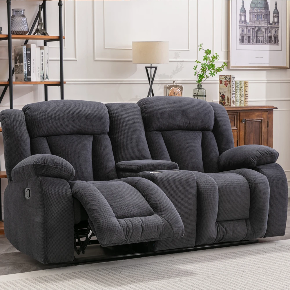 6005 denim sofa recliner sofa