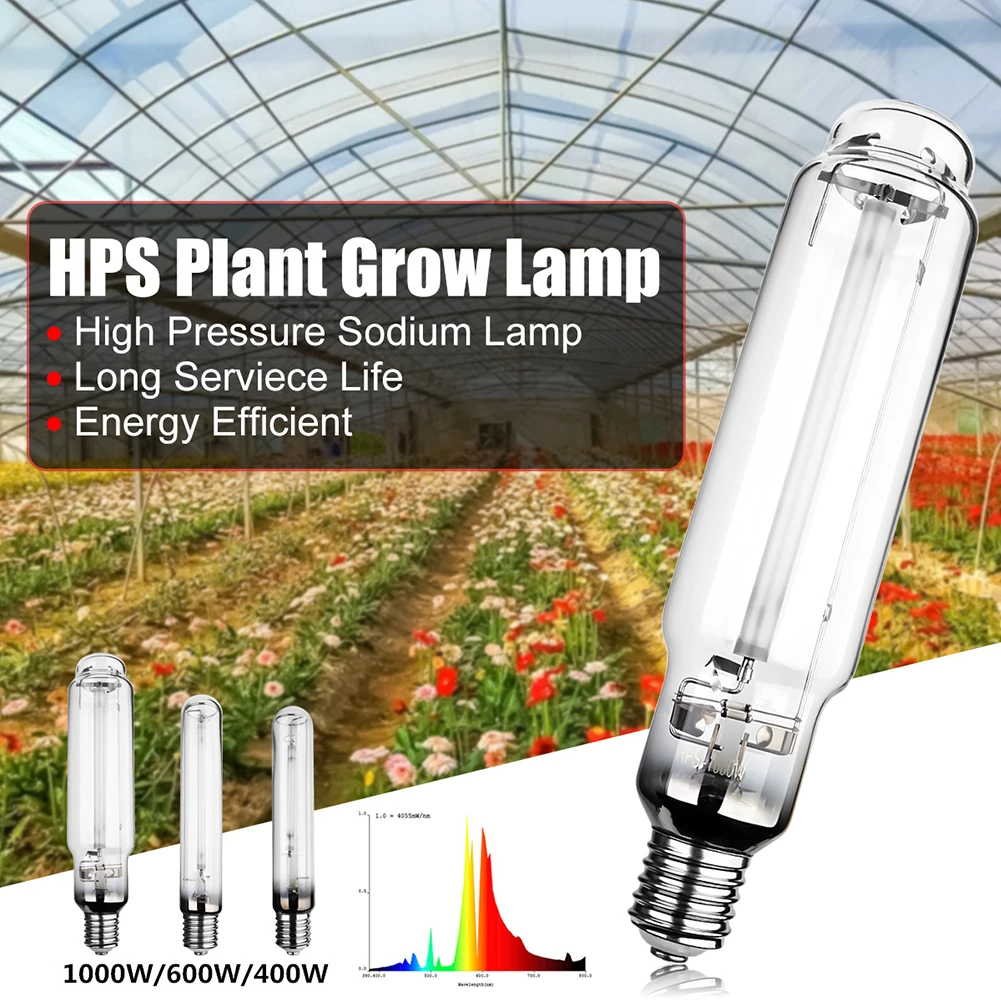 Wholesale E39/E40 1000W High Pressure Sodium Lamp High Efficiency HPS Bulbs For Hydroponics Indoor Grow Plant Growth