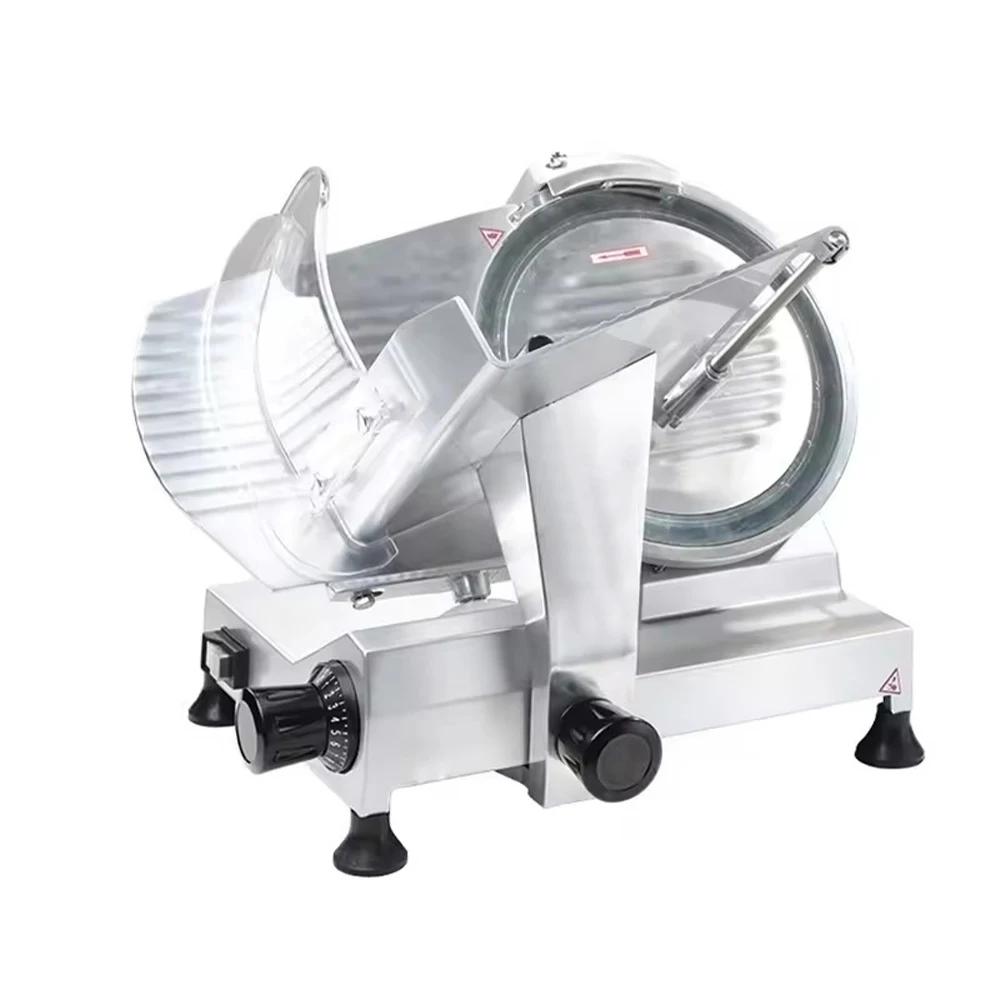 High Quality 250mm Automatic Frozen Meat Slicer for Kitchen Used in Restaurant Home & Food Shop 220V Motor Slicing Function