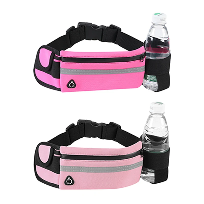 Custom Wholesale Women Waterproof Nylon Crossbody Running Belt Bag Sport Bum Fanny Pack Waist Bag