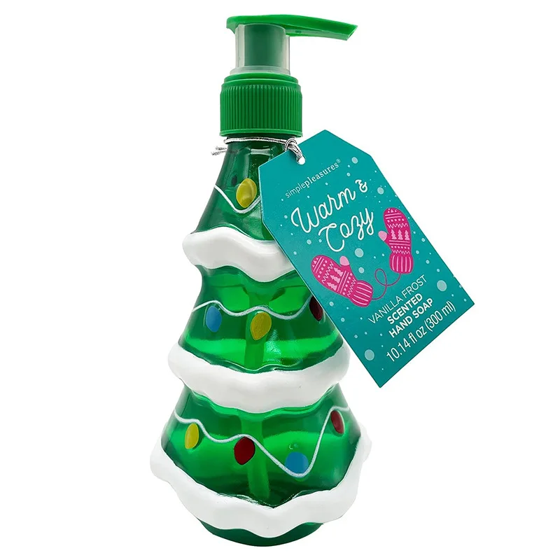 Wholesale In-Stock 350ML Christmas Home Series Santa Claus & Snowman Theme Cross-Border Empty Christmas Holiday Supplies Bottle