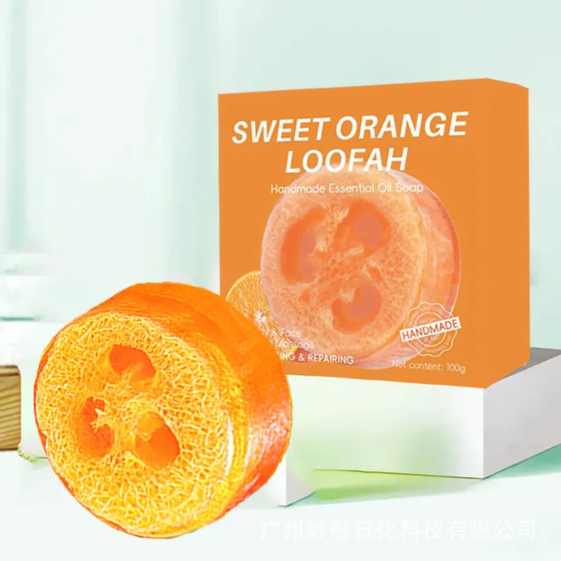 Soap Honey Exfoliating Loofah Scrub Soap Bar Brighten Moisturize Handmade Glycerin Soaps Base