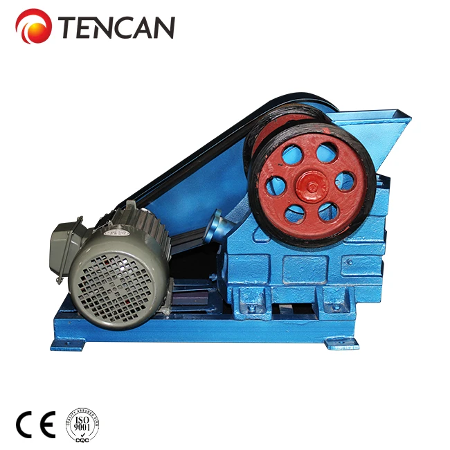 China Tencan laboratory primary jaw crusher, small portable crushing machine stone rock jaw crusher