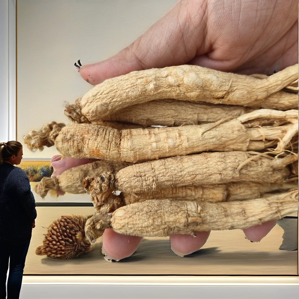 Changbai Mountain White Ginseng Dried Root Bitter Taste Natural Treasure Essence for Adults