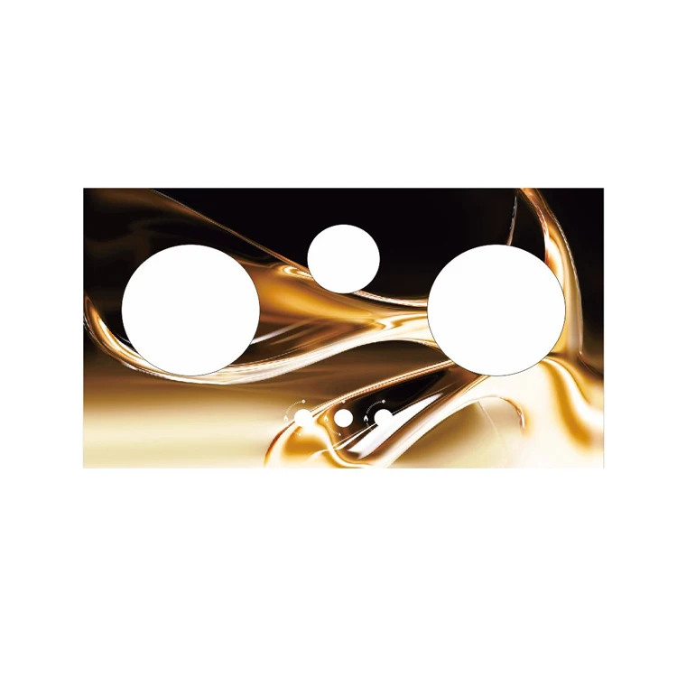 Manufacturer china digital burner panel colorful kitchen safety cooker top cover spare cooktop parts gas stove tempered glass