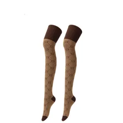 2021 Fashion Gold Silvery Wire Shiny Sequins Socks For Ladies Girls Custom Over Knee Socks Women Plus Size