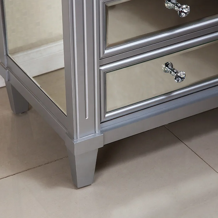 
Classic bedroom furniture bedside table lamp nightstand mirror 