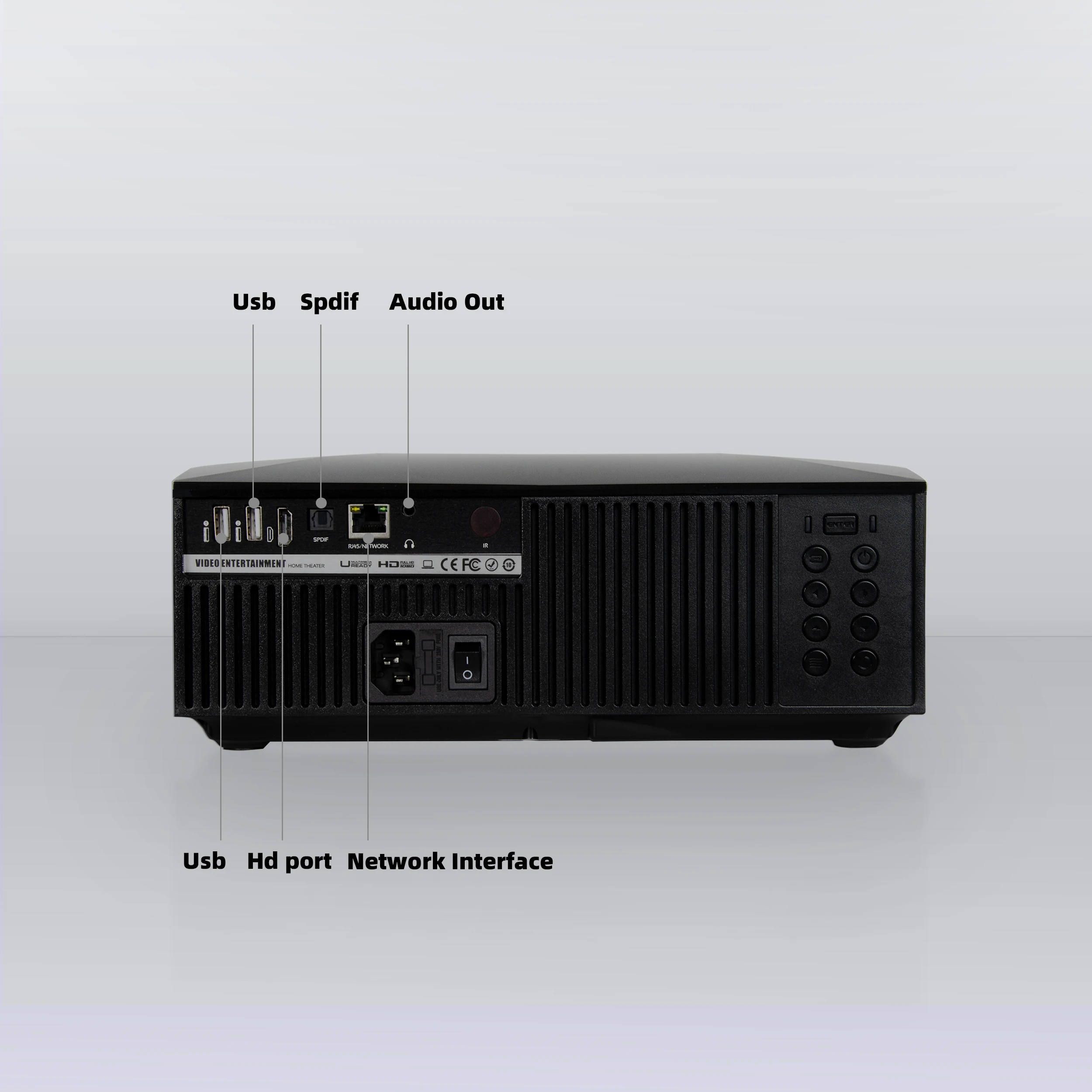 2021 Vivirbight F30UP Full HD 1080P WIFI Smart Projector 4200 Lumens Multimedia Home Theatre Projector