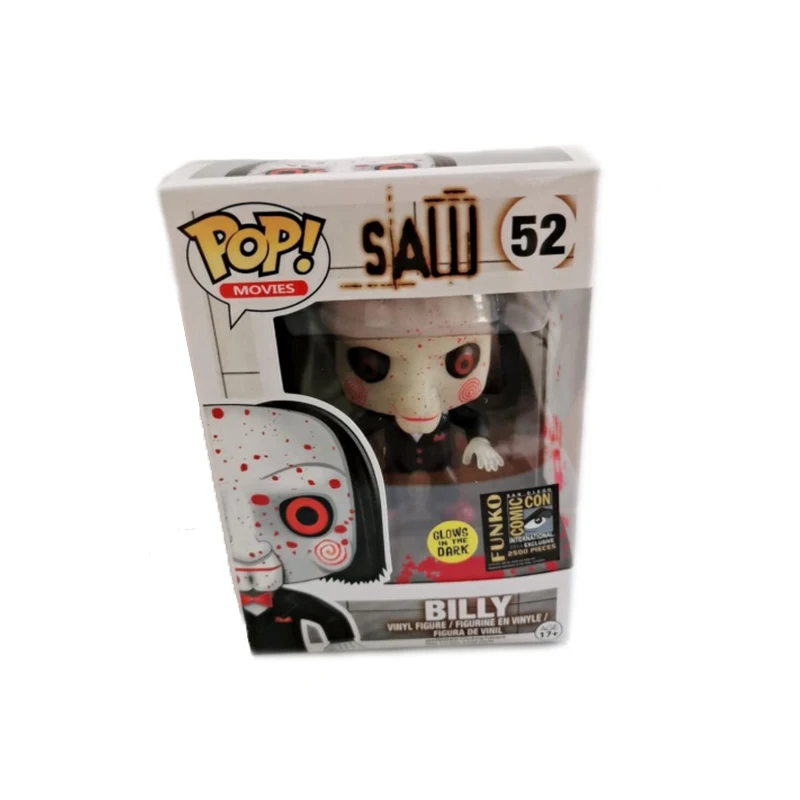 Funk0 POP SAW BILLY #52 Vinyl Action Figures Collectible Model Toy with Box limited luminous version doll kids toys wholesale