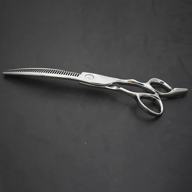 High Quality Hot Selling Wholesale A4-7035CT Japan 440C Pet Grooming Thinning Shears Curved Blade Scissors