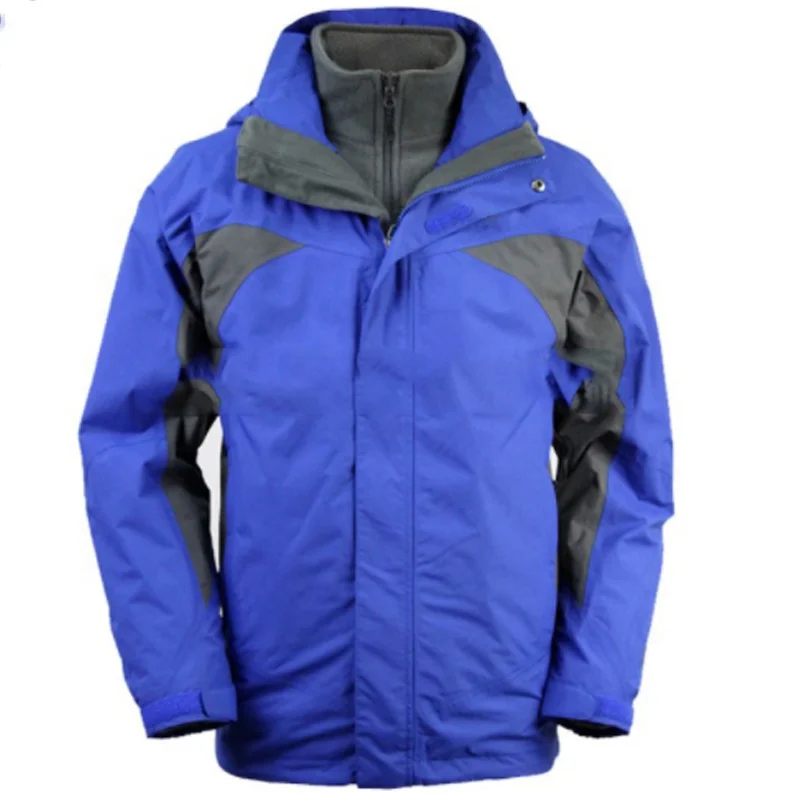 Горячие продать прогулки куртка человек зимняя одежда 2 в 1 ветрозащитный взрослых одежда пальто