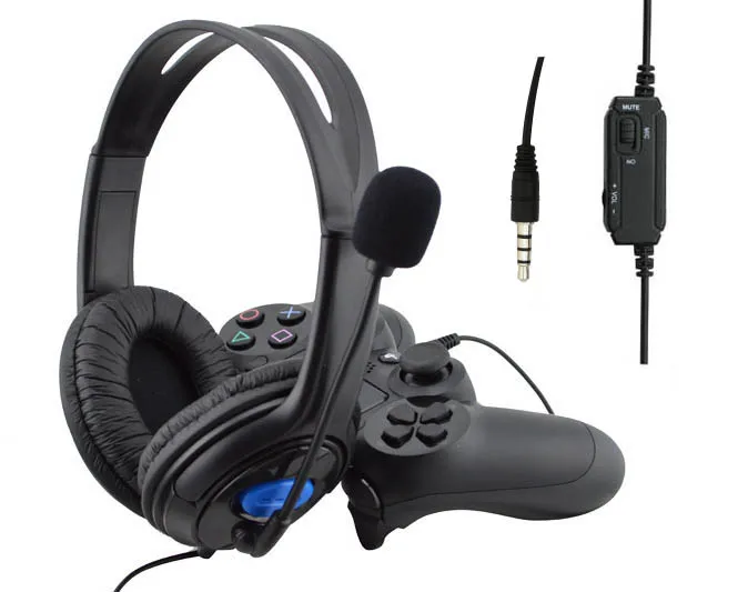 В наличии на складе проводной гарнитуры геймера из P4/PS5/PC/ X-ONE оголовье наушников Проводная игровая гарнитура с регулировка громкости с бесшумным режимом