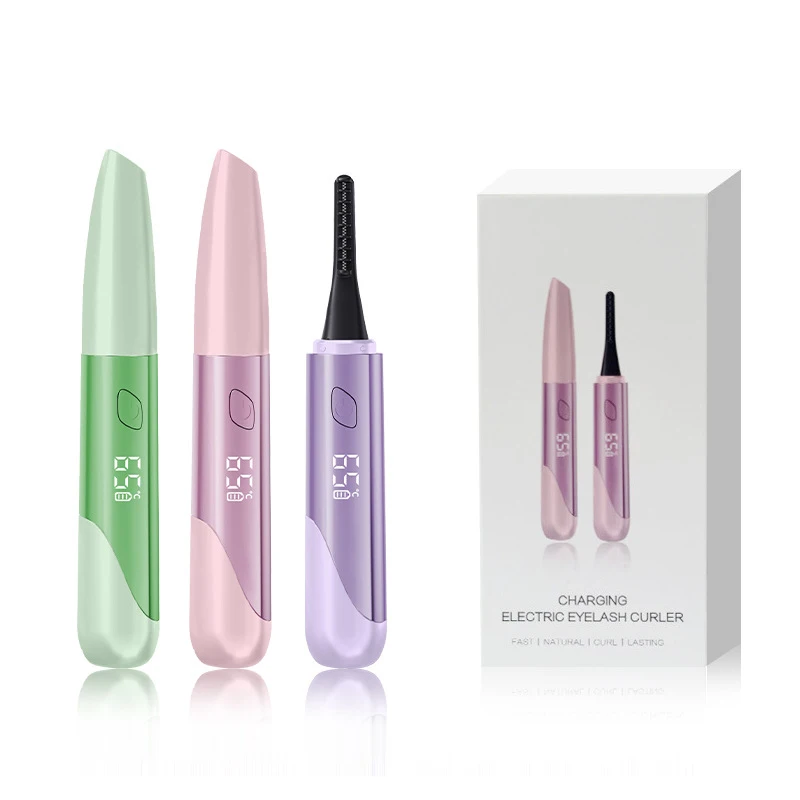 Free custom logo quick heated electric eyelash curler rechargeable eye makeup tool eye lash curler