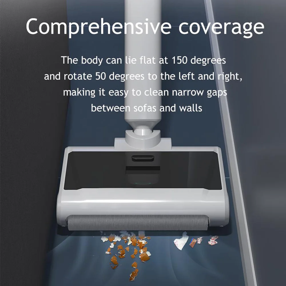 Hikins P7 Handheld Cordless Electric Mop Sweep and Wash Hard Floor Cleaner