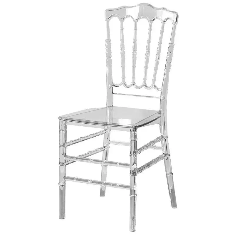 Hot Sell Design Wedding Party Furniture Down stackable wedding chair Napoleon Chair Transparent Chairs