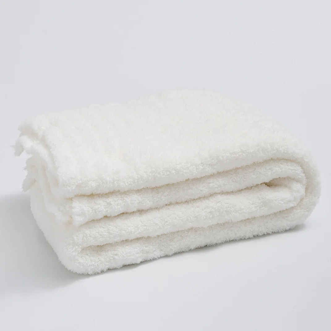 High Quality Winter Microfiber Fluffy Throw Knit Blanket For Sofa and Bed