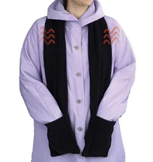 2 Colors Thermal Scarf in Winter Heating Scarf for Office Home and Outdoor Battery Not included