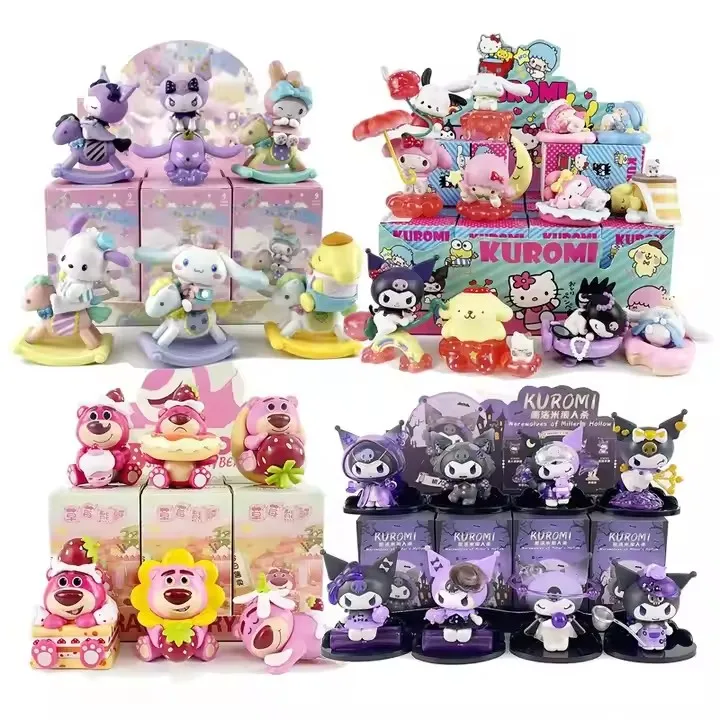 hot sale  Sanrios Figure blind box Cartoon Kuromied Mystery Box anime Melodyed Surprise Gift Figure Toys vending gacha machine