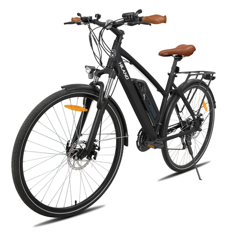 JOYKIE 700c electric city bike bici eletrica 250w rear hub motor ebike with rear rack