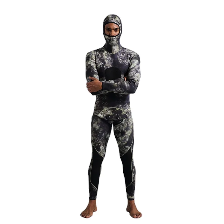 Diving Suit Camo One Piece Wetsuit Hood 2mm Boots Neoprene Custom 5 mm Wetsuit Dryer Vest Neoprene Swim Suit