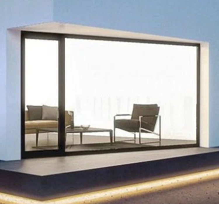 Hot sale cheap white bedroom single aluminium glass swinging door