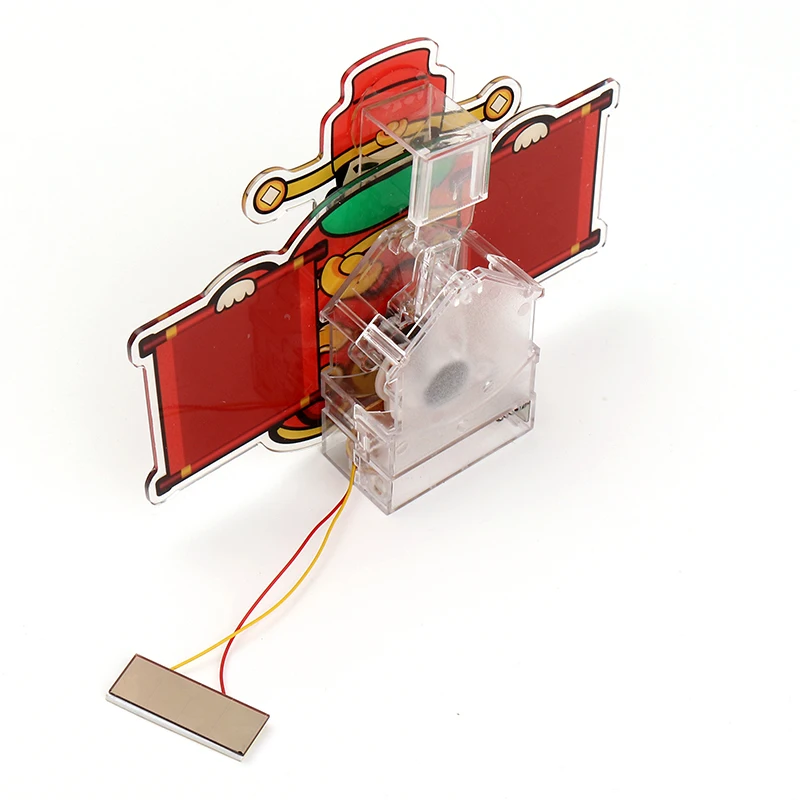 Car mounted baby solar powered automatic shaking ornament customized in car couple avatar electric shaking music DIY car