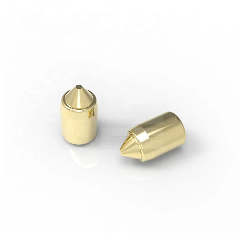 Brass Female Gold plated spring loaded pogo pin