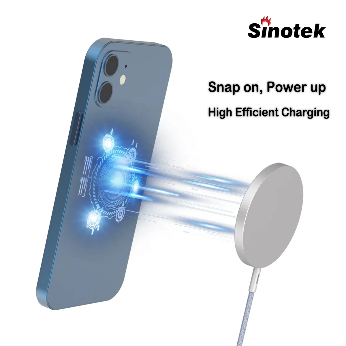 MFi 15w magnetic qi wireless fast charger wirless phone charger for iphone