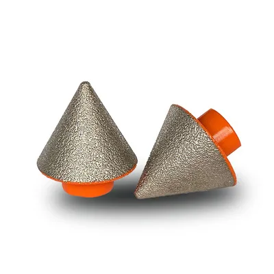 35mm Vacuum Brazed Metal Material Polishing and Drilling marble quartz ceramic stone Diamond Milling Cutter