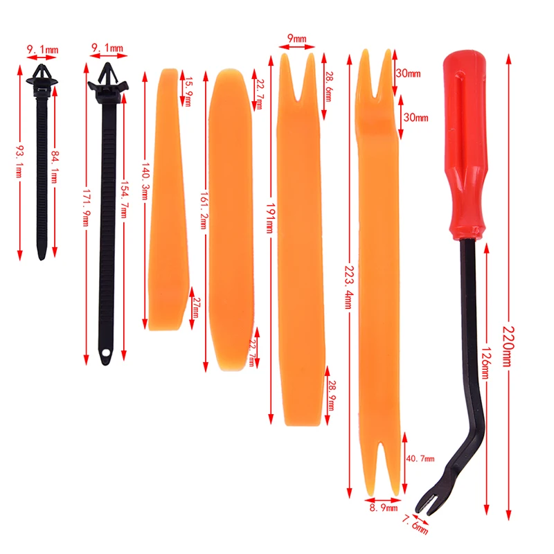 723 шт. автомобиль Push фиксатор зажимы для галстуков и авто крепежа ассортимент самых популярных размеров нейлон бамперное крыло заклепки бампер комплект