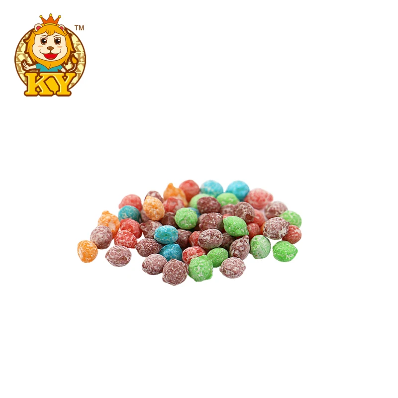 Wholesale oem sour mixed fruity flavor rainbow gummy chewing candy