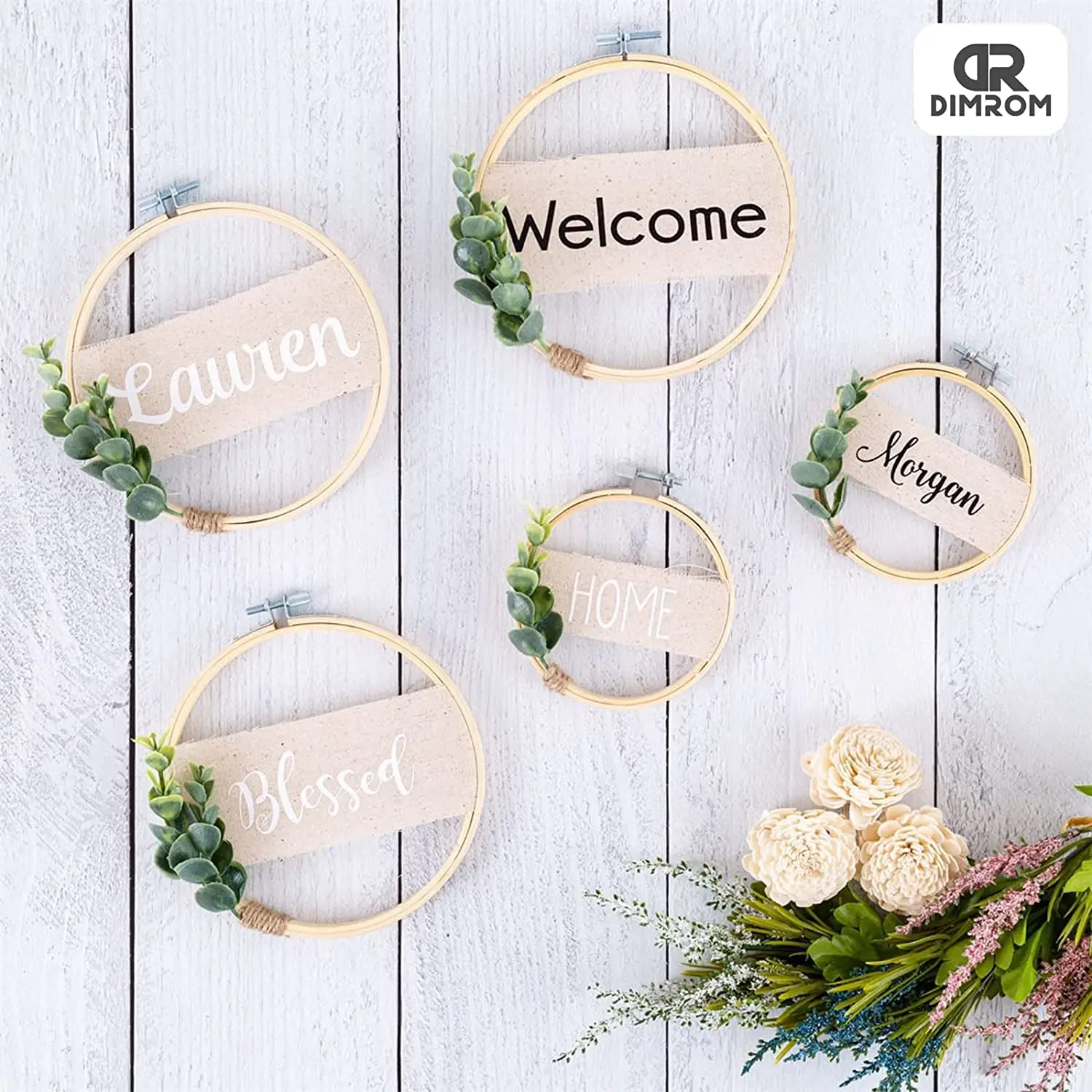 Knitting Tool Cross Stitch Toy Hoops Ring 16 inch bamboo embroidery hoops for Needlework