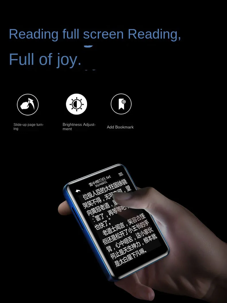 MP3 with Screen MP3 Aluminum Shell Book Card Player Islamic Songs MP3 Free Download