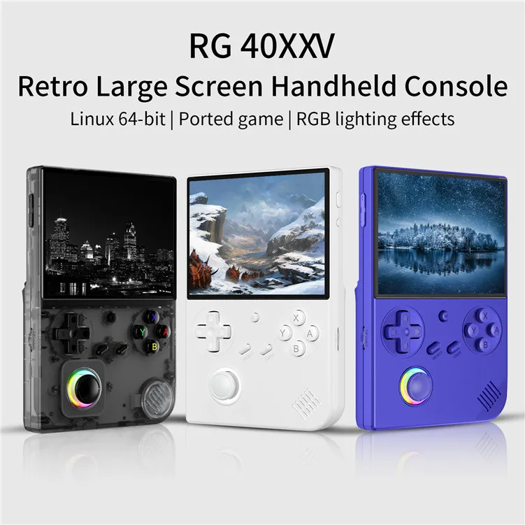 ANBERNIC RG40XXV Handheld Game Console Wireless WIFI Multimedia MP4 Video Player Connected to TV PC Play Games
