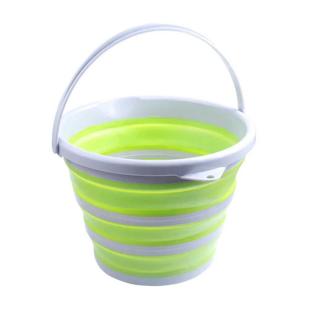 Портативное Силиконовое водяное складное ведро для ванной, для дома и улицы, для мытья автомобиля, пластиковое выдвижное ведро для рыбалки